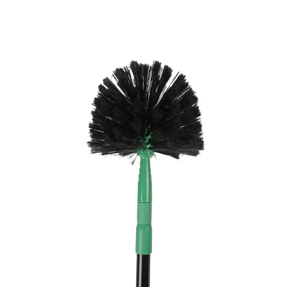 4x Ultimo Cob Web Brush Extendable Handle 1.3M Durable Cleaning Tool 18x95cm Blk