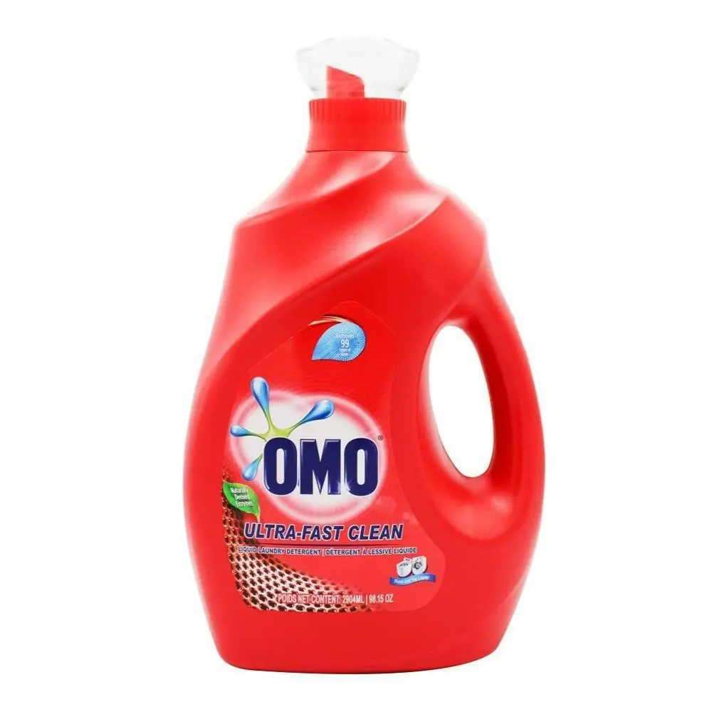 2x Omo Laundry Liquid Detergent Ultra Clean Fresh Scent High Efficiency 2.9L