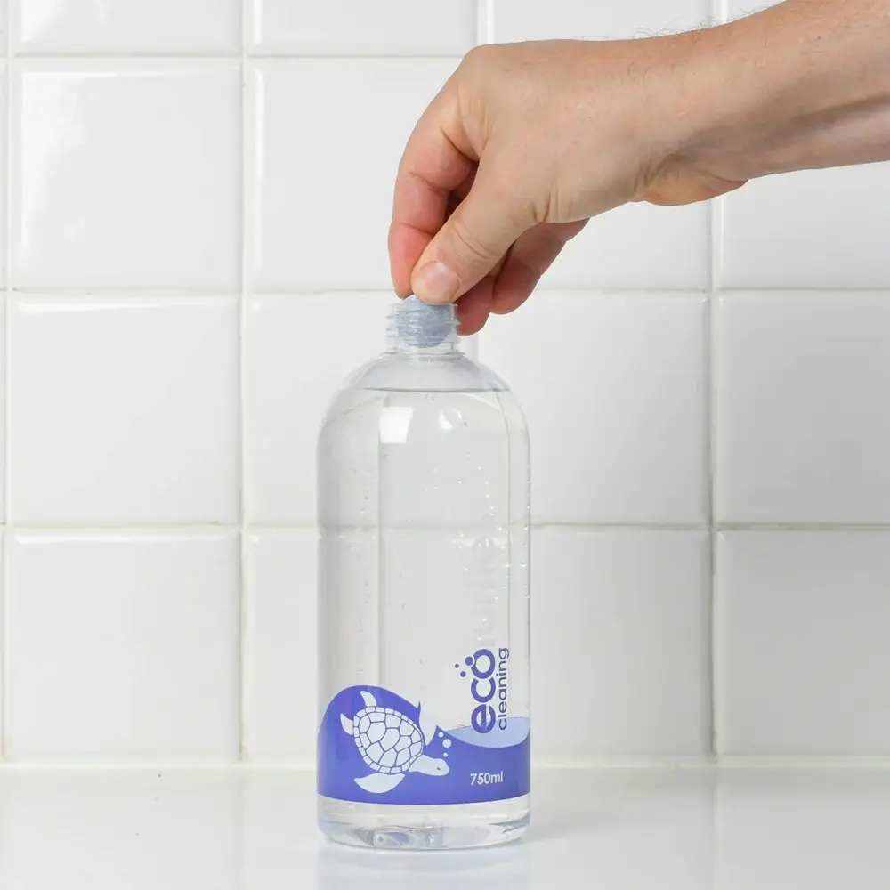 8x Eco-Cleaning Turtles Bathroom Cleaning Spray Reusable Bottle & Tablet Set