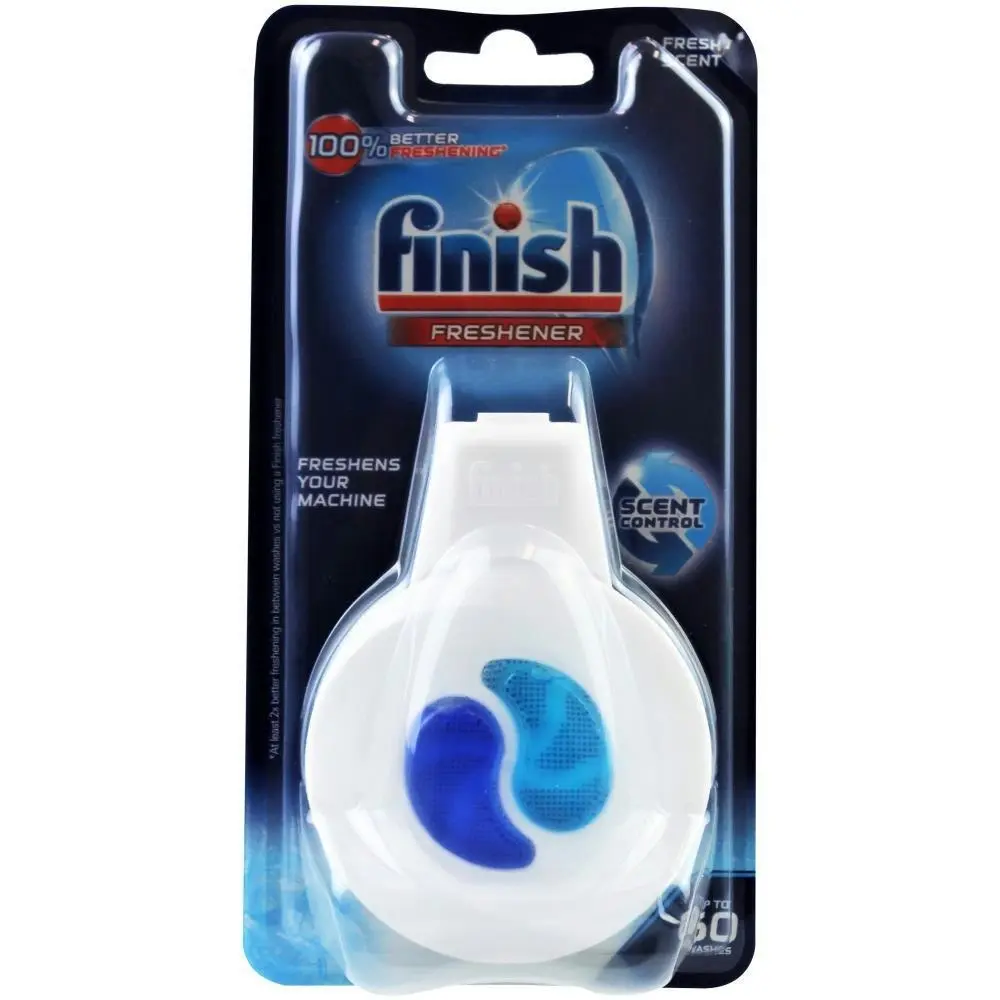 2x Finish 4ml Dishwashing Hanging Freshener w/ Hanger for Dishwasher Fresh Scent