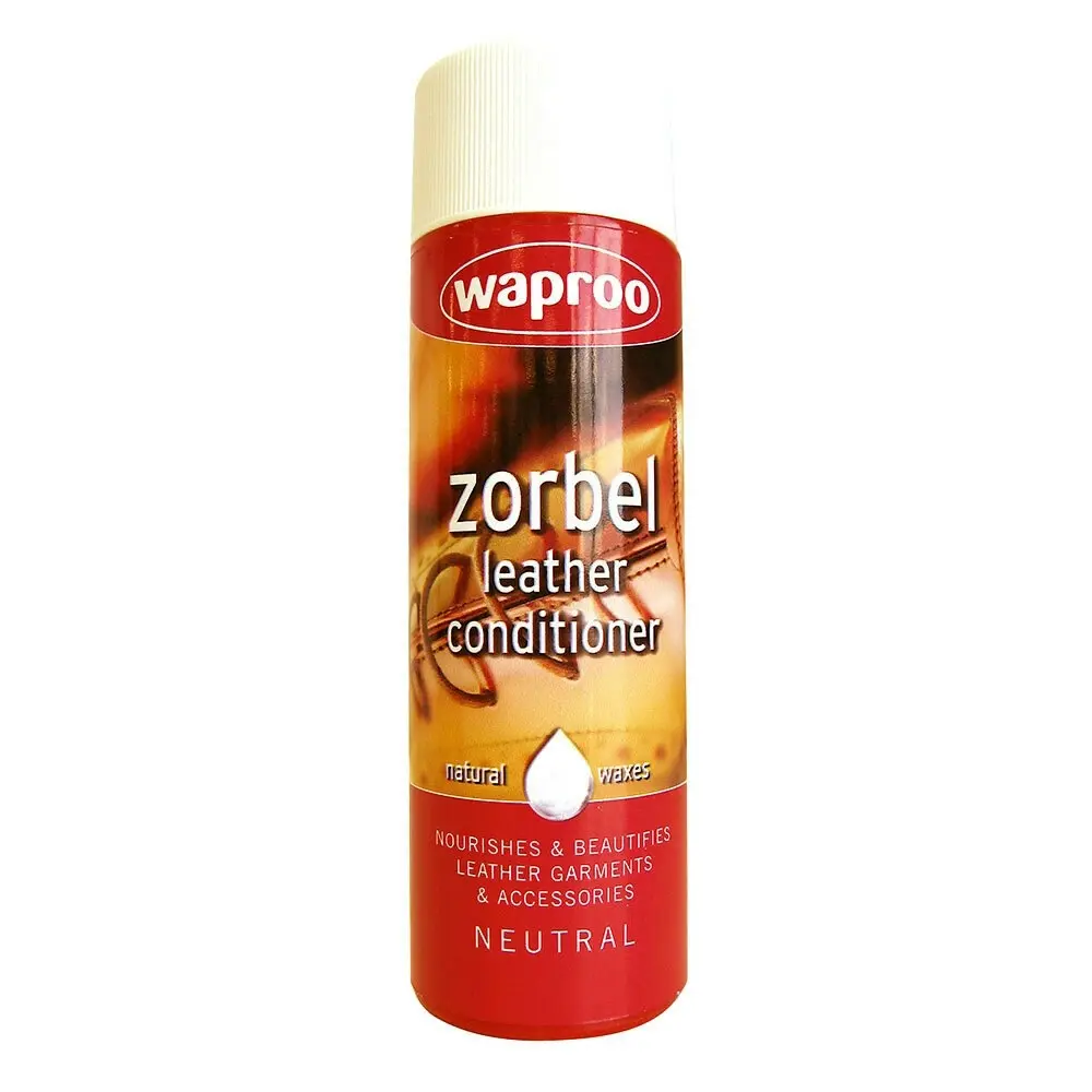 2PK Waproo Zorbel Leather Shoe/Boot Polish/Cleaner & Conditioner 125ml Bottle