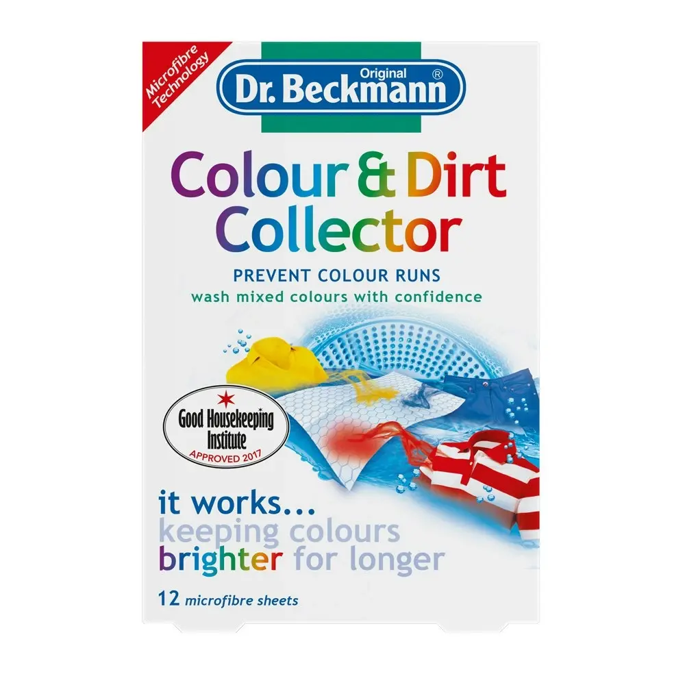 4x 12pc Dr Beckmann Colour & Dirt Collector Protection Clothes Laundry Sheet