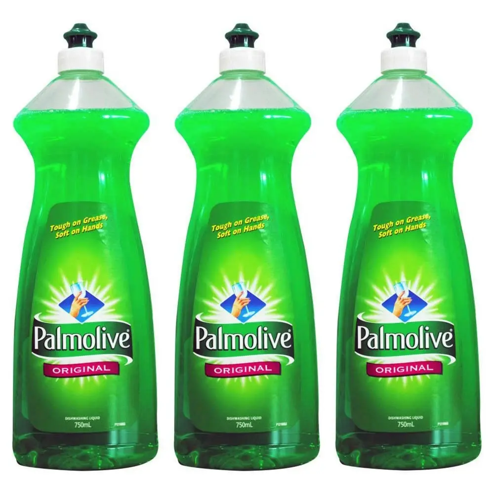 750ML x 3 Palmolive Original Dishwashing Liquid Detergent Wash Dishes Pan Glass