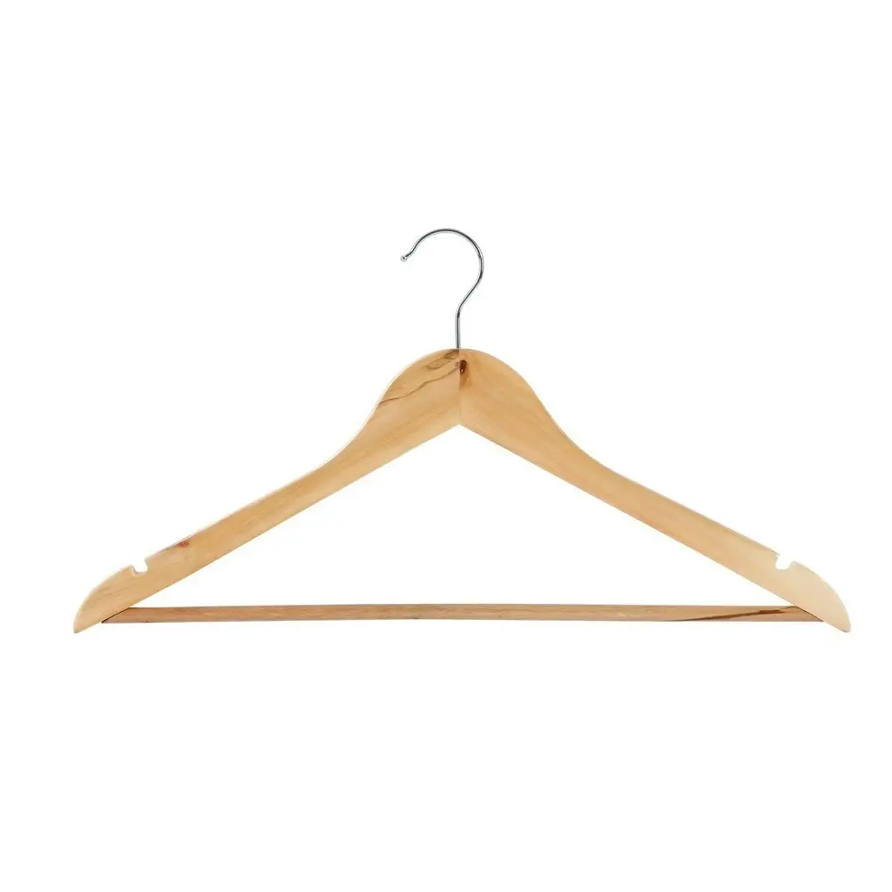 20pc Boxsweden 44.5cm Wooden Hanger/Wardrobe Organiser for Dress/Clothes/Shirt