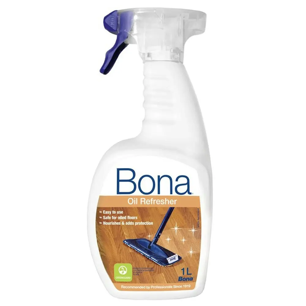 2x Bona 1L Oil Refresher/Nourisher f/Oiled Wood Floor Surface Spray/Maintenance