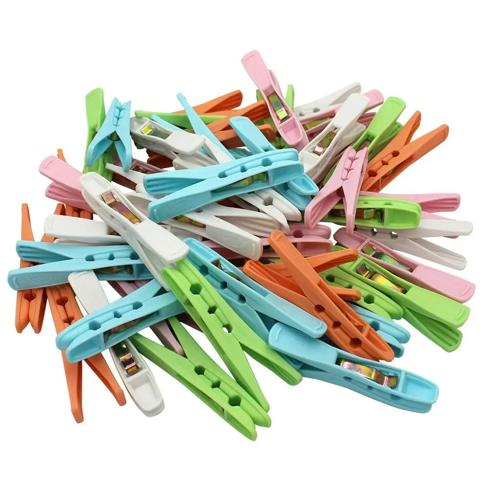 100pc Sabco 7.5cm Strong Grip Clothes Pegs Laundry Hanging Clips/Pins Clamps