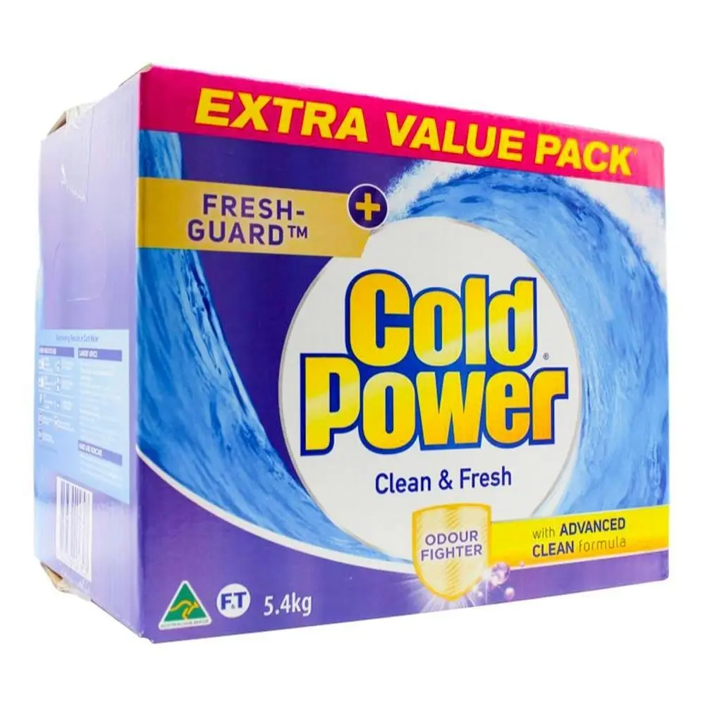 Cold Power Laundry Powder Clean & Fresh Odour Fighter Tough Stains 5.4kg