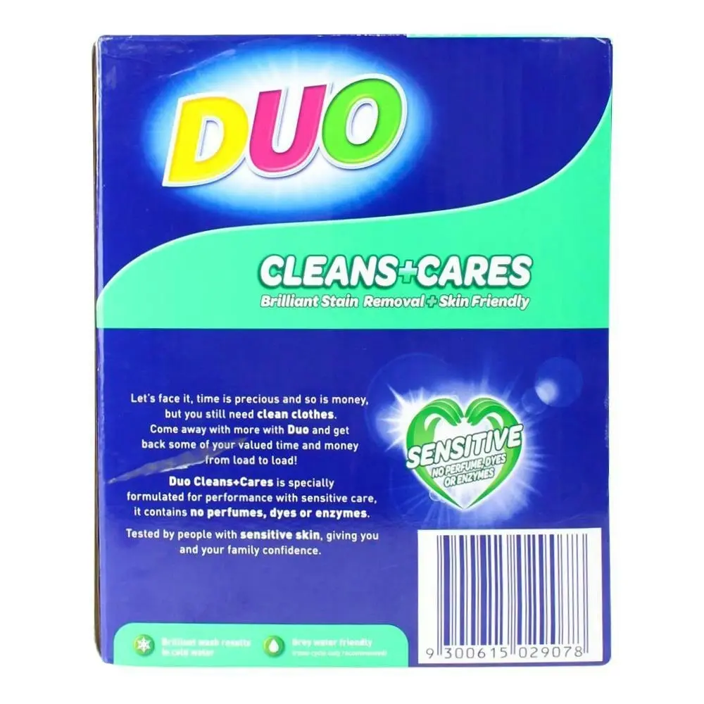 Duo Fragrance-Free Laundry Powder Sensitive Skin Hypoallergenic Formula 5kg