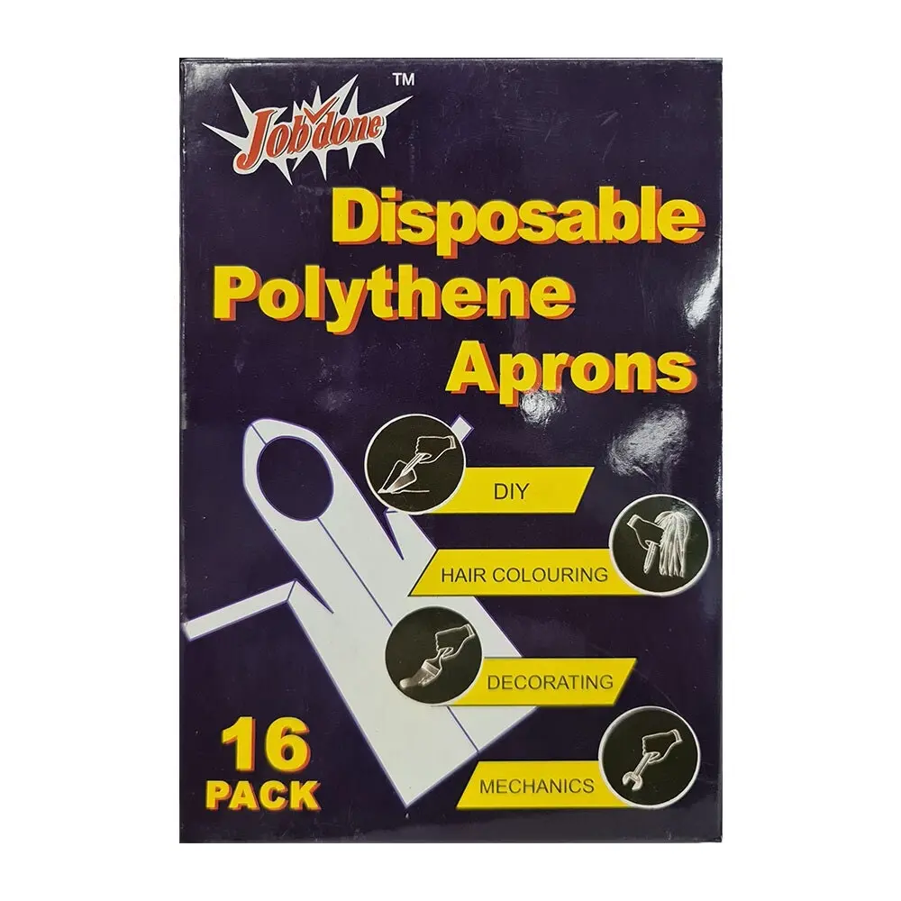 32pc Multi Purpose One Size Disposable Polyethylene Aprons f/ Cooking/Painting