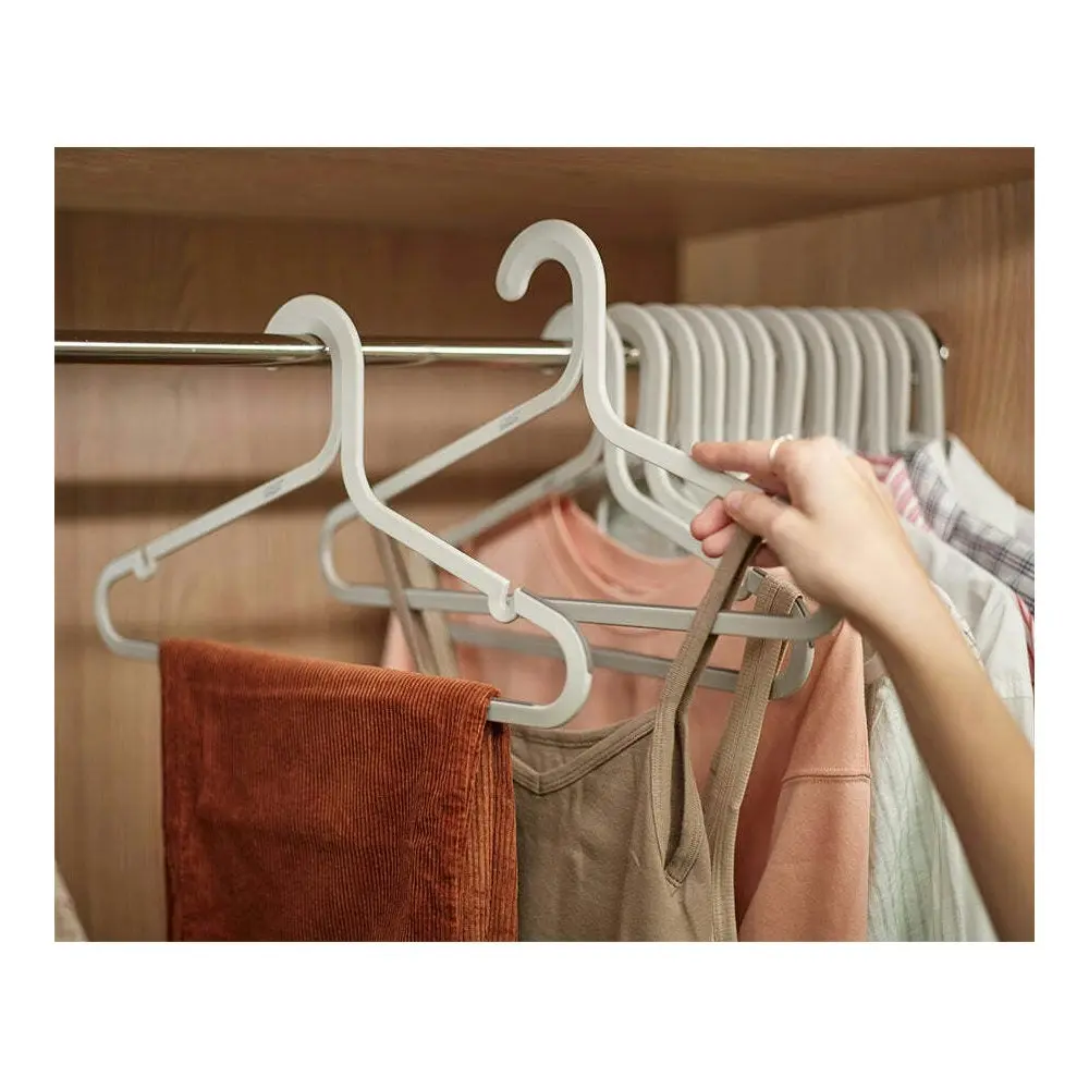 5pc Joseph Joseph Orderly Anti-Tangle Clothes Hanger Set Organiser 41cm Ecru