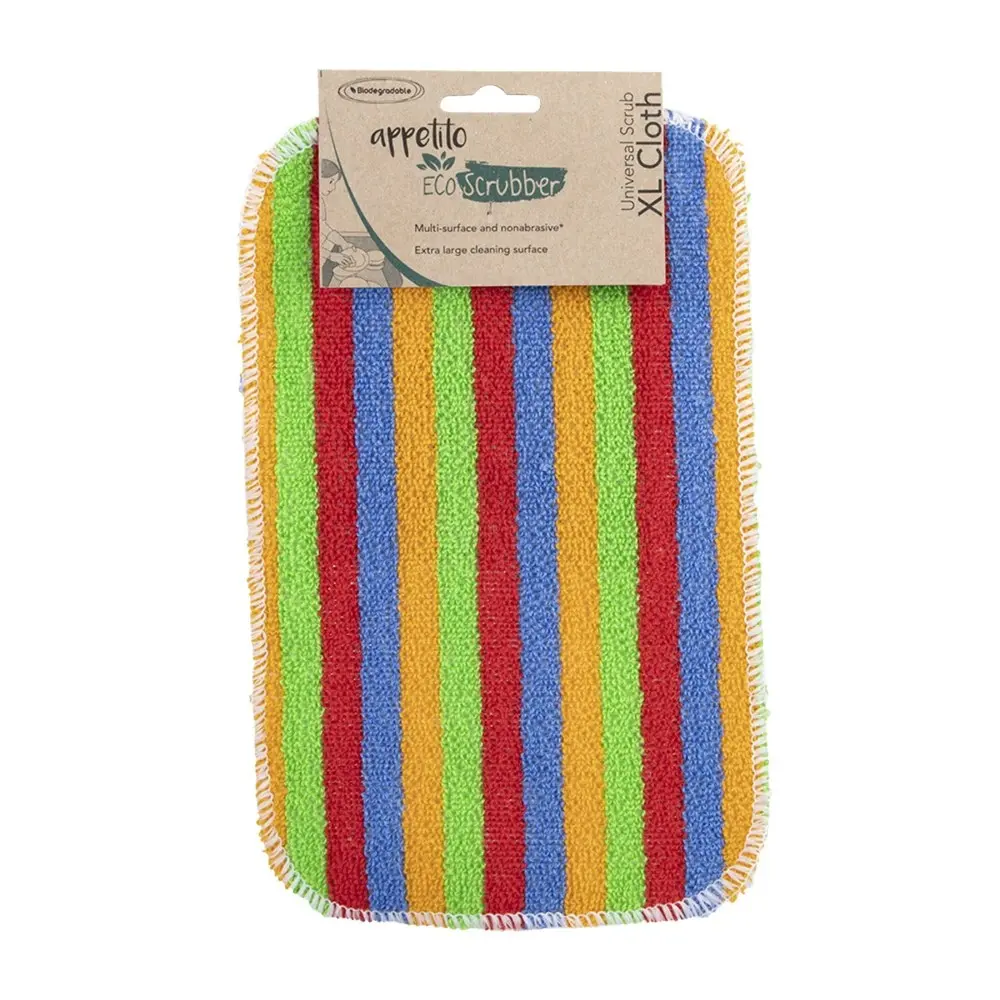 6x Appetito Eco Scrubber Universal Scrub Cloth Home Cleaning Tools XL 15x24cm