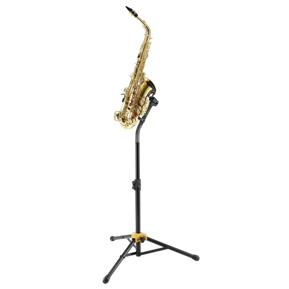 2x Hercules Tall AGS Musical Instrument Stand/Holder f/ Alto/Tenor Saxophone BLK