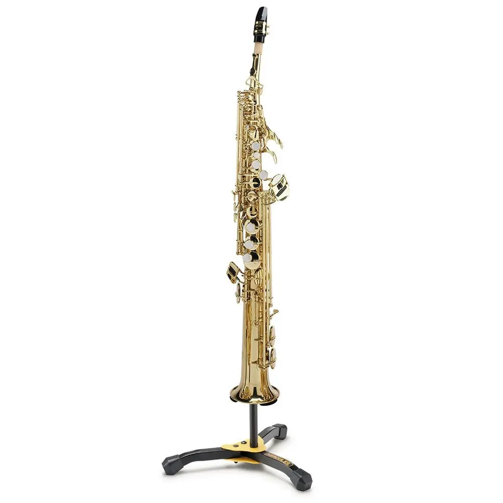 2PK Hercules Musical Instrument Stand w/Bag for Flugelhorn/Soprano Saxophone BLK