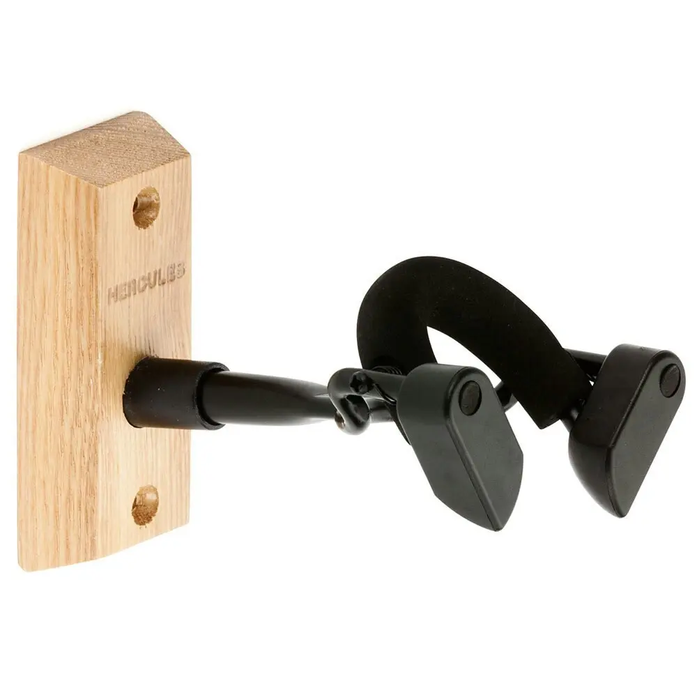 2x Hercules Auto-Grip Wall Mount Hanger/Holder/Rack w/Wood Base for Viola/Violin