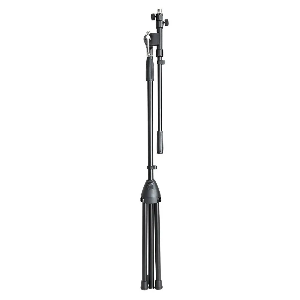 Adam Hall 160cm S6B Microphone Steel Stand/Tripod w/ Telescopic Boom Arm Black