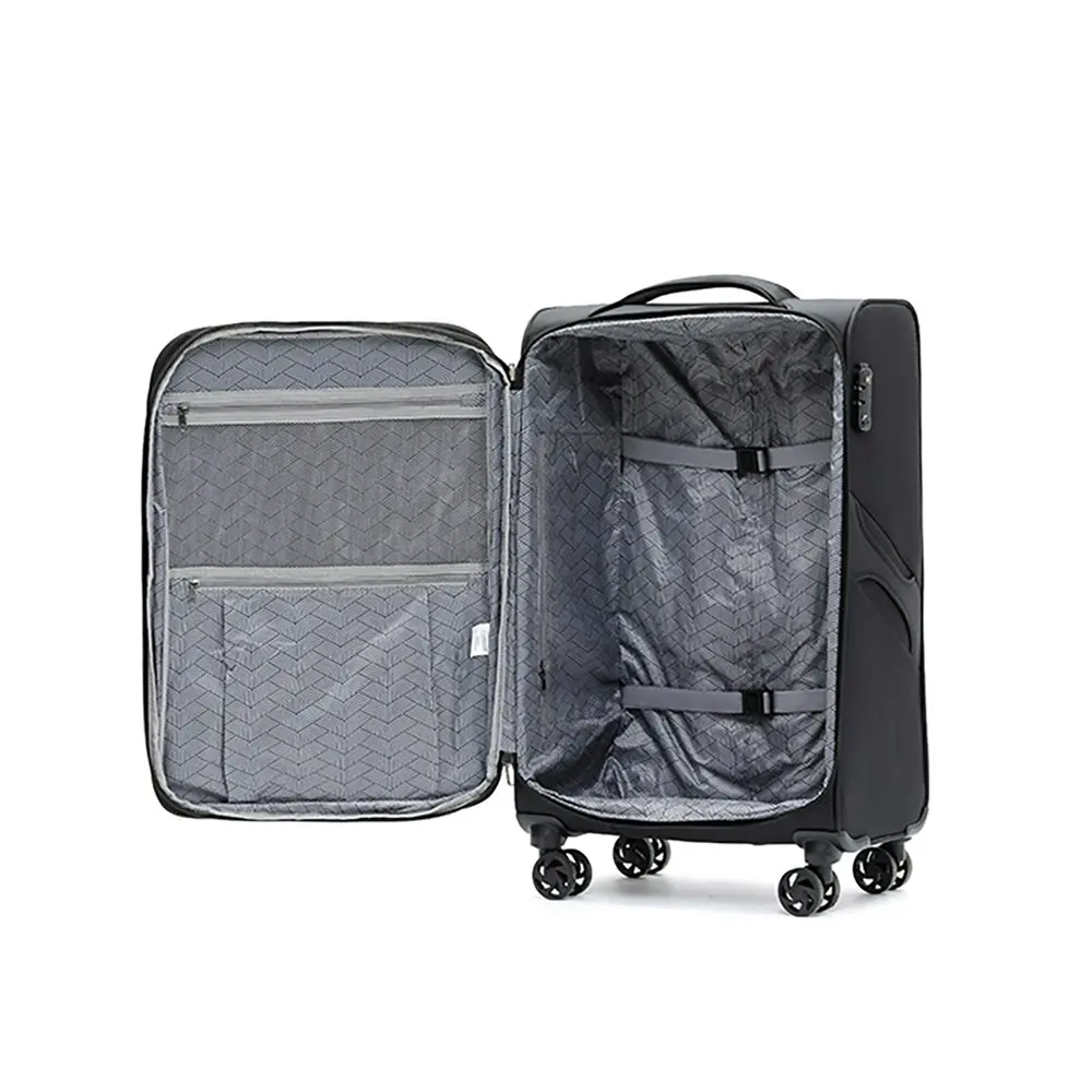 Australian Luggage Co Softside Wings  4-Wheeled Travel Suitcase 25" - Black