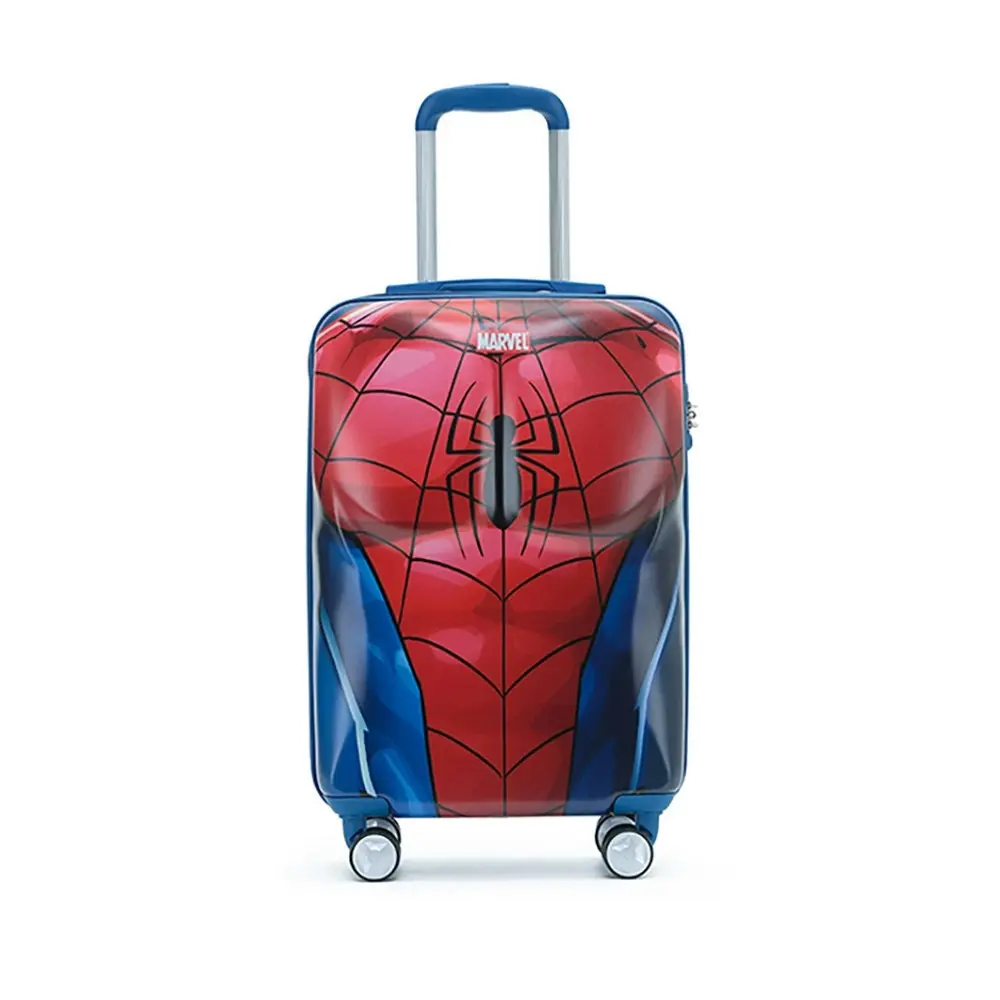 2pc Marvel Spiderman Pc 19"/28" Trolley Luggage Travel Suitcase Small/Large