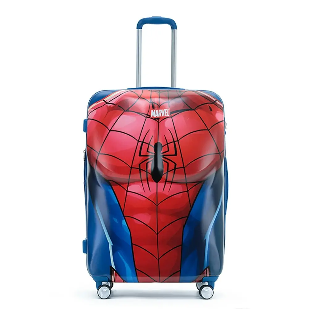 2pc Marvel Spiderman Pc 19"/28" Trolley Luggage Travel Suitcase Small/Large