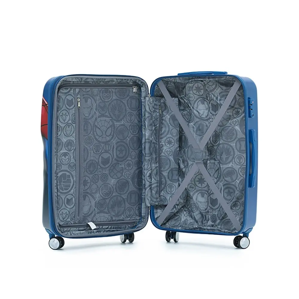 2pc Marvel Spiderman Pc 19"/28" Trolley Luggage Travel Suitcase Small/Large