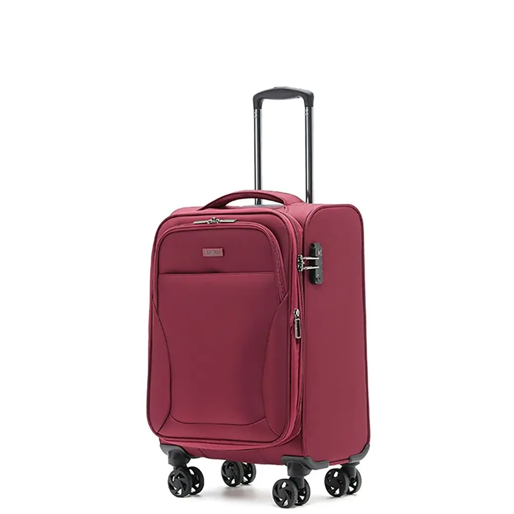 Australian Luggage Co Softside Wings 4-Wheeled Travel Suitcase 20" - Wine