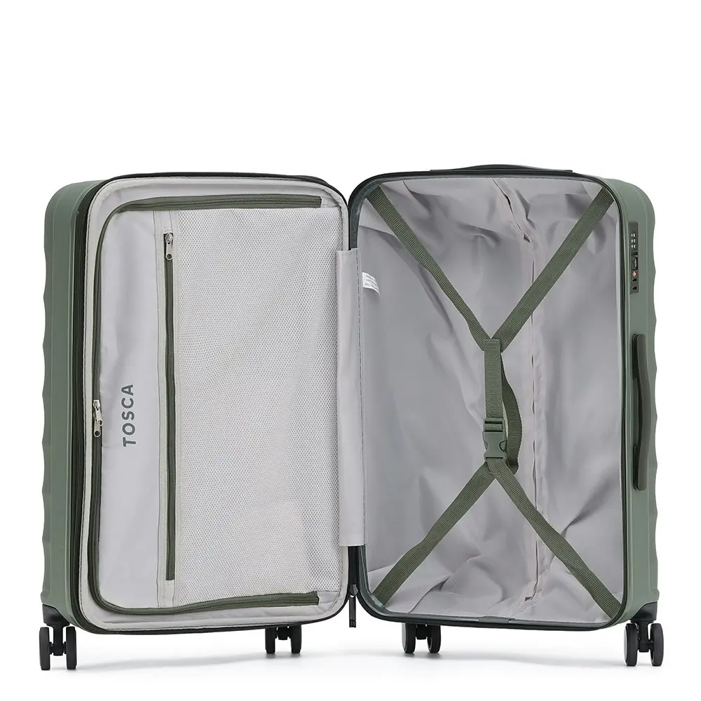 Tosca Interstellar 2.0 Hard Shell Luggage Suitcase 30" Large - Moss Green