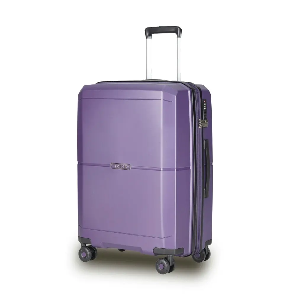 Tosca Globetrotter 25" Hard Suitcase Luggage Travel Trolley - Purple