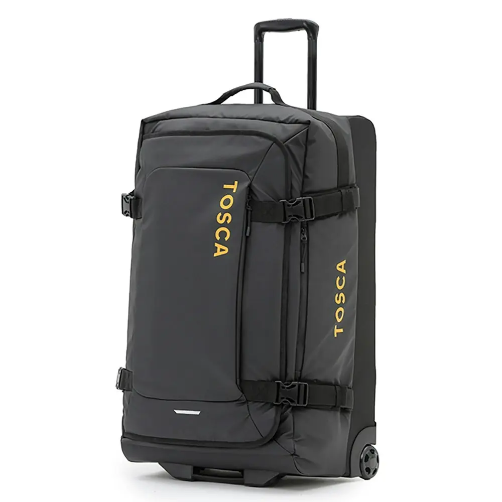 Tosca Delta 28"/71cm Heavy Duty Outdoor Travel Luggage Upright PVC Duffle Black