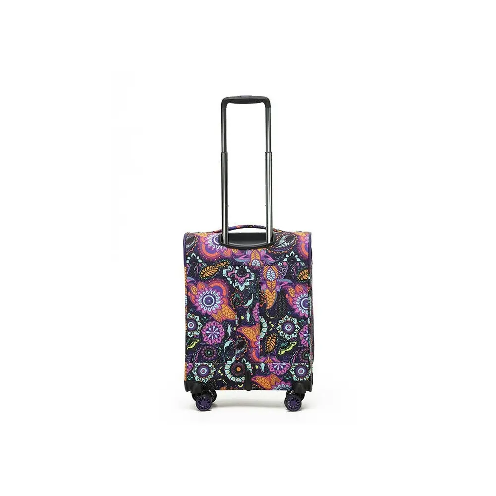 Tosca So-Lite 54cm/48L Suitcase Luggage Travel Carry On Trolley Bag Paisley