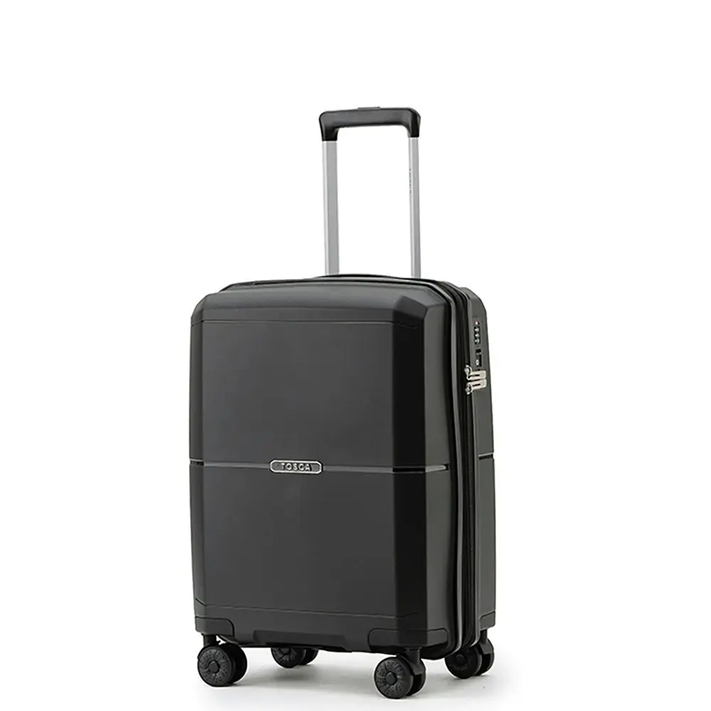 Tosca Globetrotter 4-Wheeled Suitcase Travel Luggage Bag TC 20" - Black