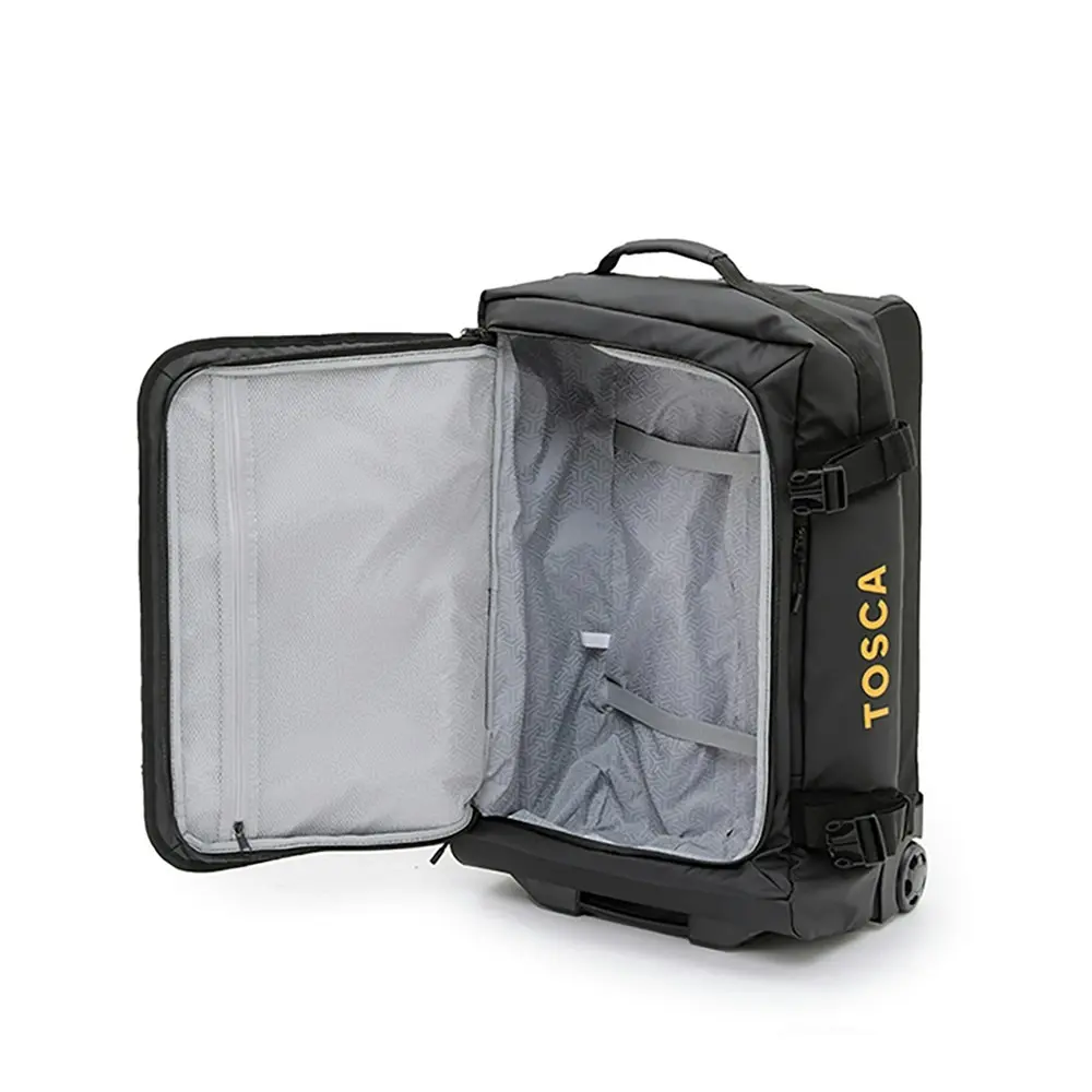 Tosca Delta 24"/61cm Heavy Duty Outdoor Travel Luggage Upright PVC Duffle Black