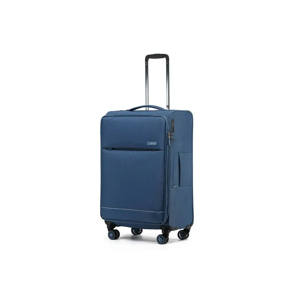 Tosca So-Lite 67cm/87L Suitcase Luggage Travel Checked Trolley Case Blue