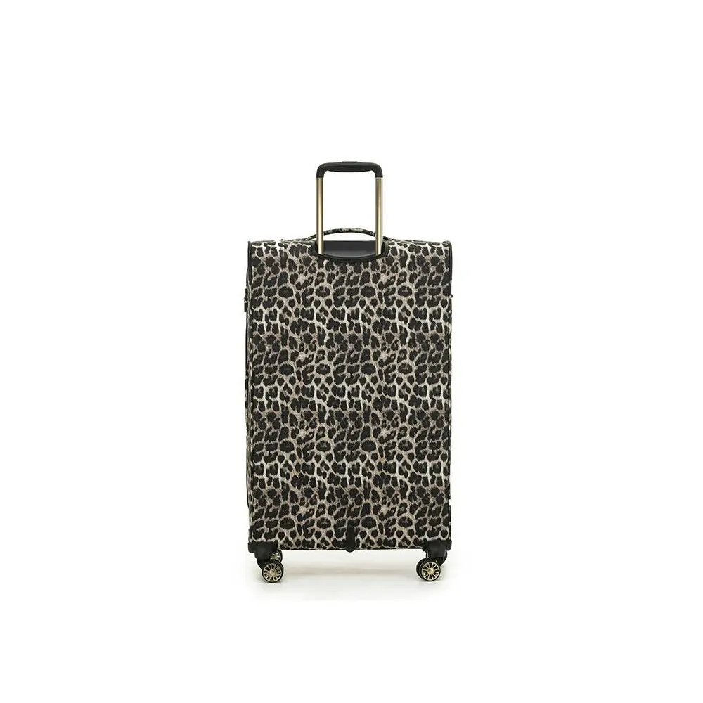 Tosca So-Lite 79cm/120L Suitcase Luggage Travel Checked Trolley Case Leopard