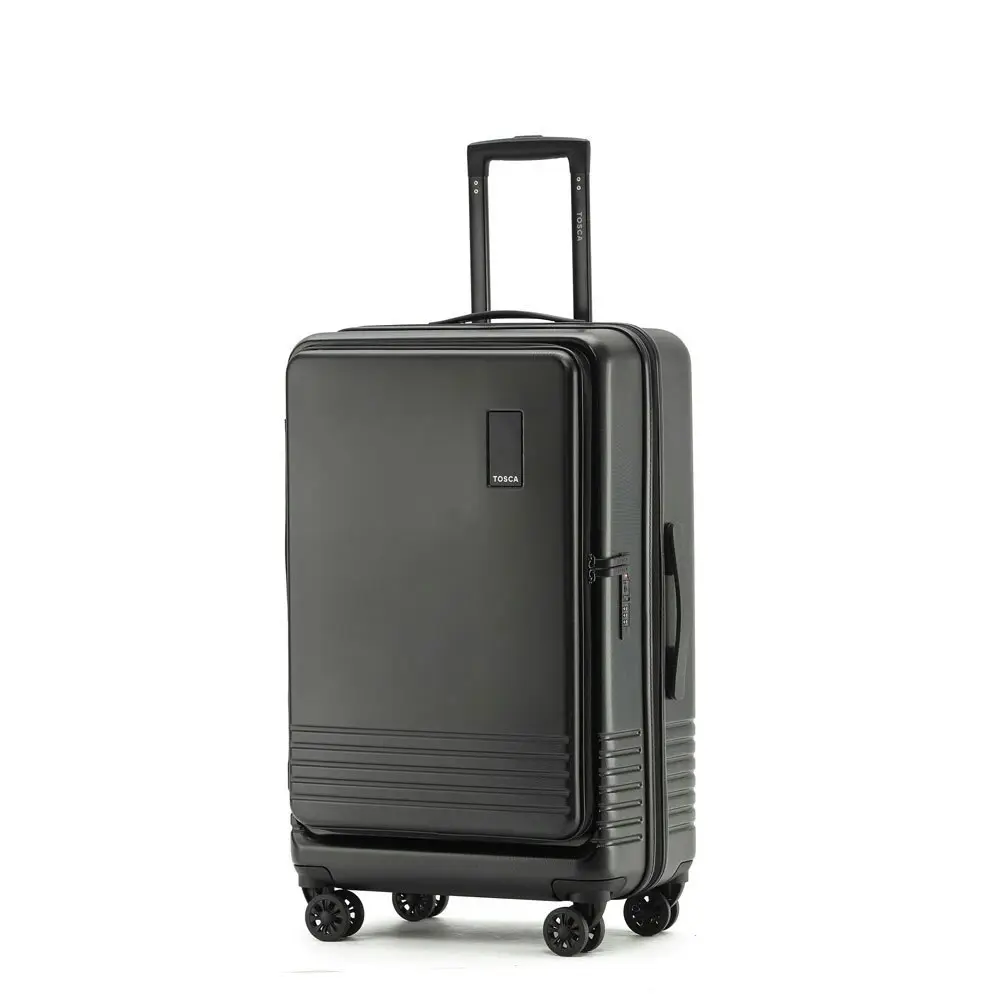 Tosca Horizon Front Lid Opening Trolley Suitcase Luggage 27" Medium - Black