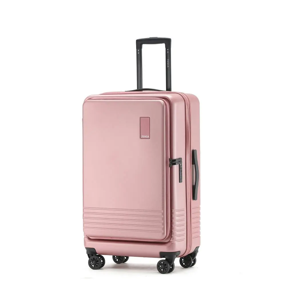 Tosca Horizon Front Lid Opening Trolley Suitcase 27" Medium - Dusty Rose