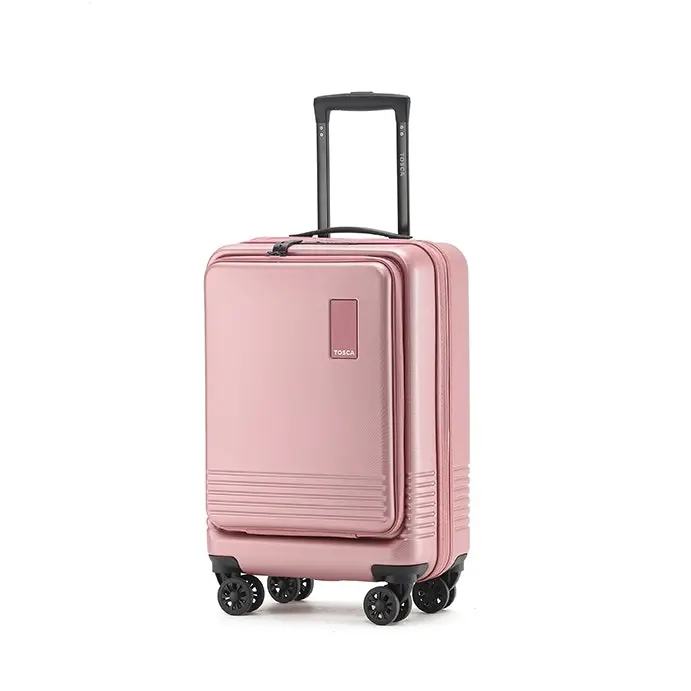 Tosca Horizon Front Lid Opening Trolley Suitcase 31" LRG & 20" SML - Dusty Rose