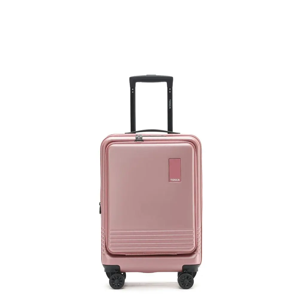 Tosca Horizon Front Lid Opening Trolley Suitcase 31" LRG & 20" SML - Dusty Rose