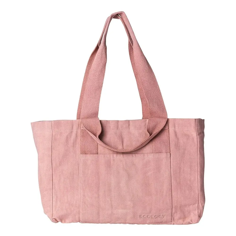 Ecology Voyage 100% Waxed Cotton Versatile Tote Carry Bag Blush Small 40cm