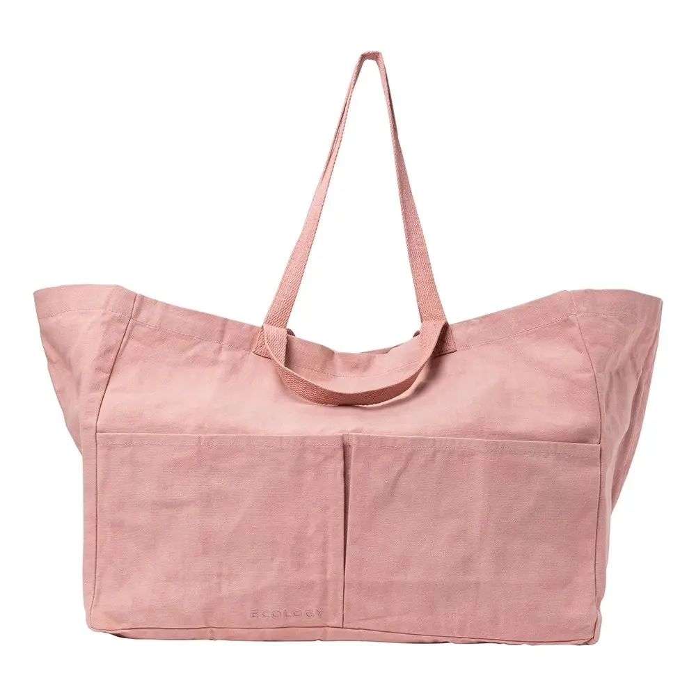 Ecology Voyage 100% Waxed Cotton Versatile Tote Carry Bag Blush Large 50cm