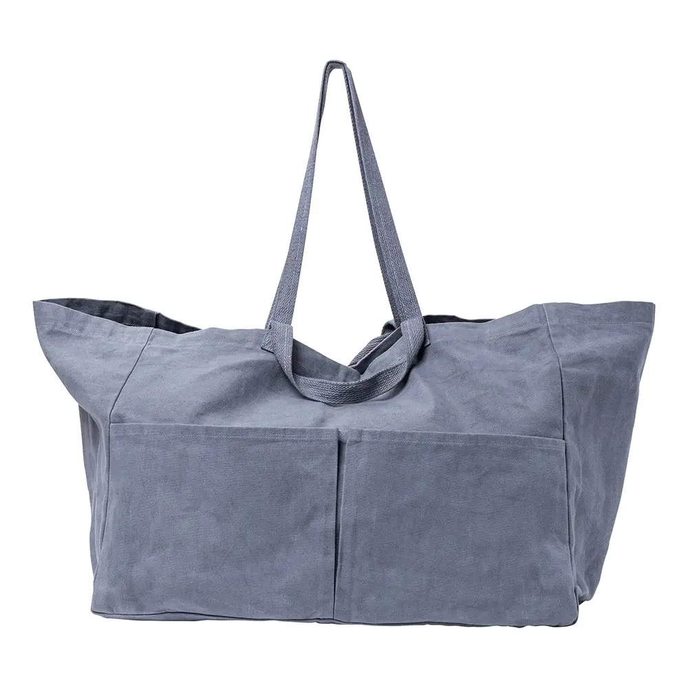 Ecology Voyage 100% Waxed Cotton Versatile Tote Carry Bag Steel Large 50cm