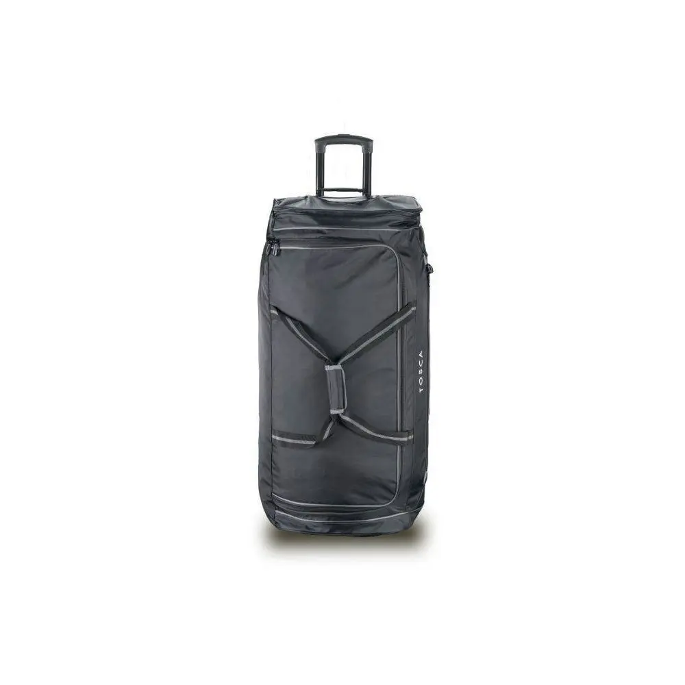 Tosca Jumbo 90cm Sports Wheeled Duffle Bag Travel Trolley Bag Black/Grey