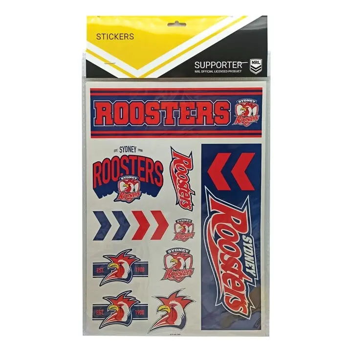 NRL Sydney Roosters Kids/Adults Duffle Bag/Cap/Drink Bottle/Flag Set Showbag 22