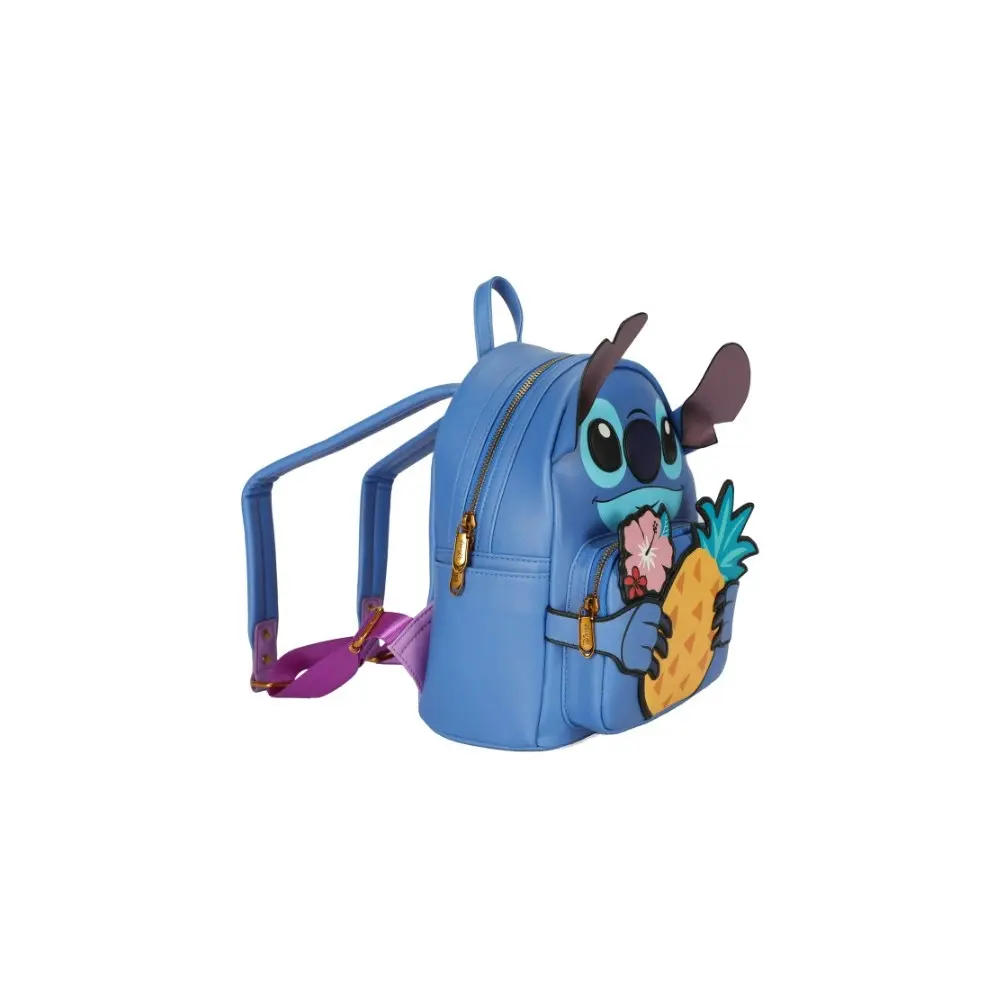 Disney Stitch PU Backpack Kids/Children School Travel Outdoor Fun Bag Blue