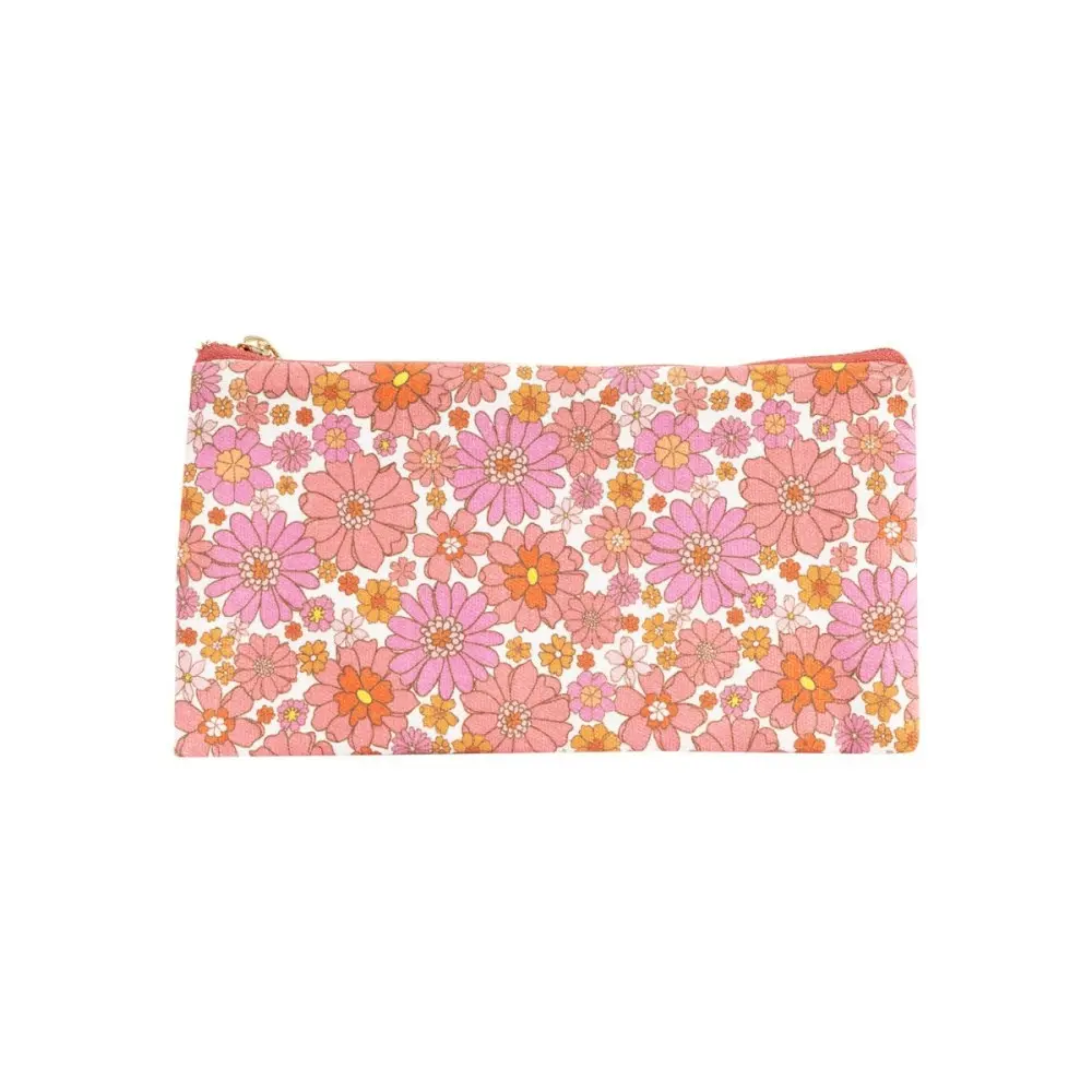 2x Splosh Handbag Accessories Organiser Storage Pouch Rectangle 20x11cm Flowers