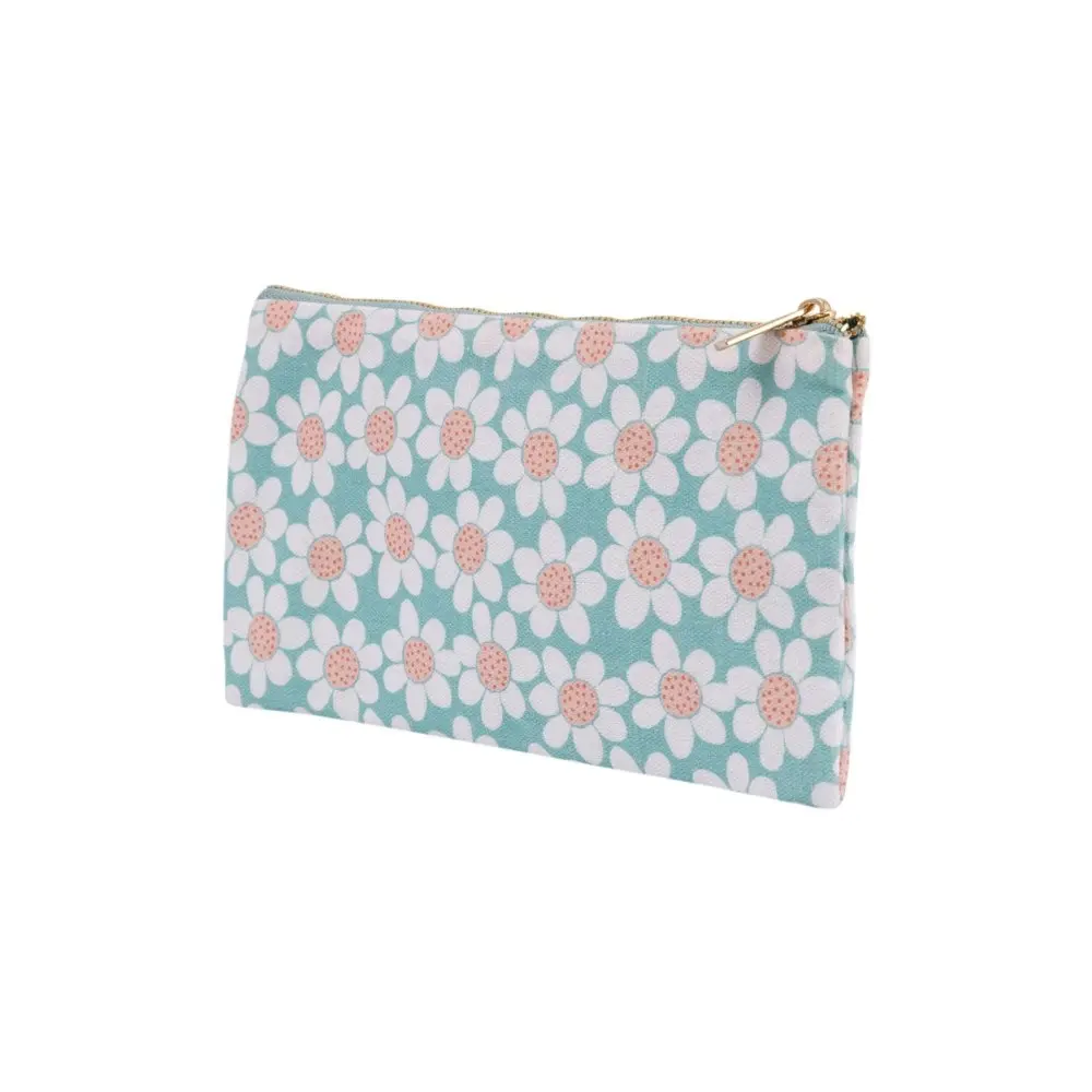 2x Splosh Handbag Accessories Organiser Storage Pouch 20x11cm Daisy Print