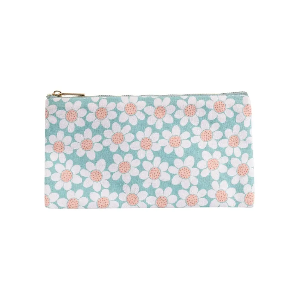 2x Splosh Handbag Accessories Organiser Storage Pouch 20x11cm Daisy Print