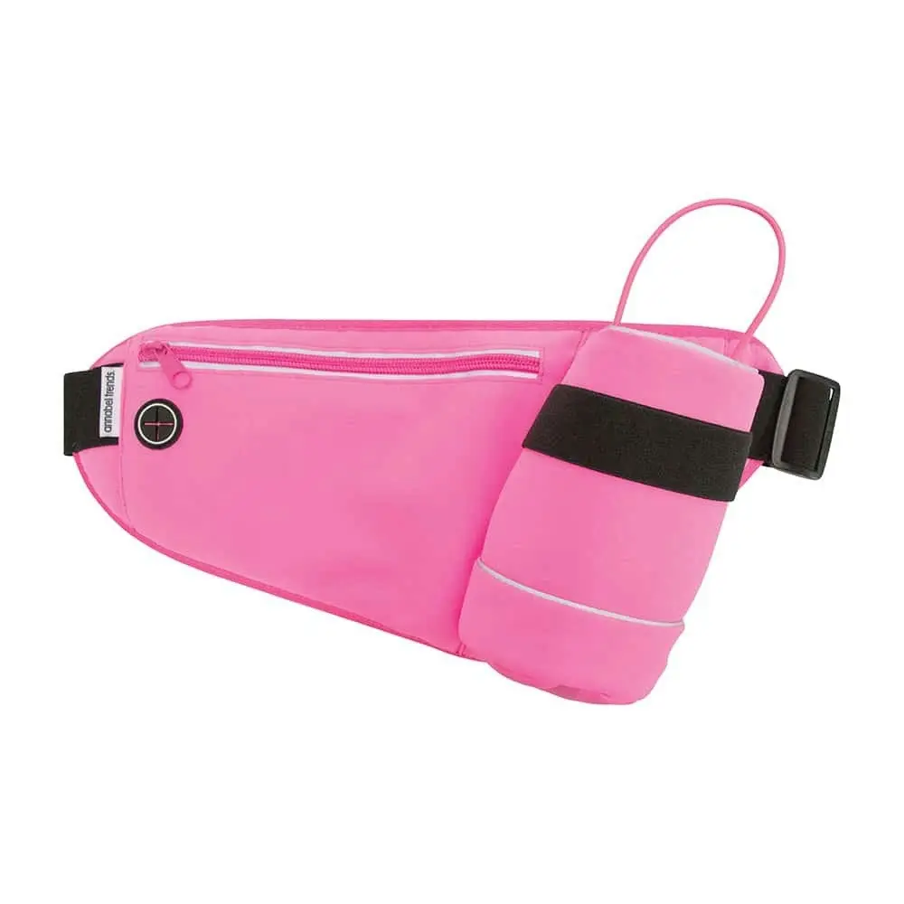 2x Annabel Trends Walkmate Waist Pack Outdoor Running/Walking Belt Bag Pink