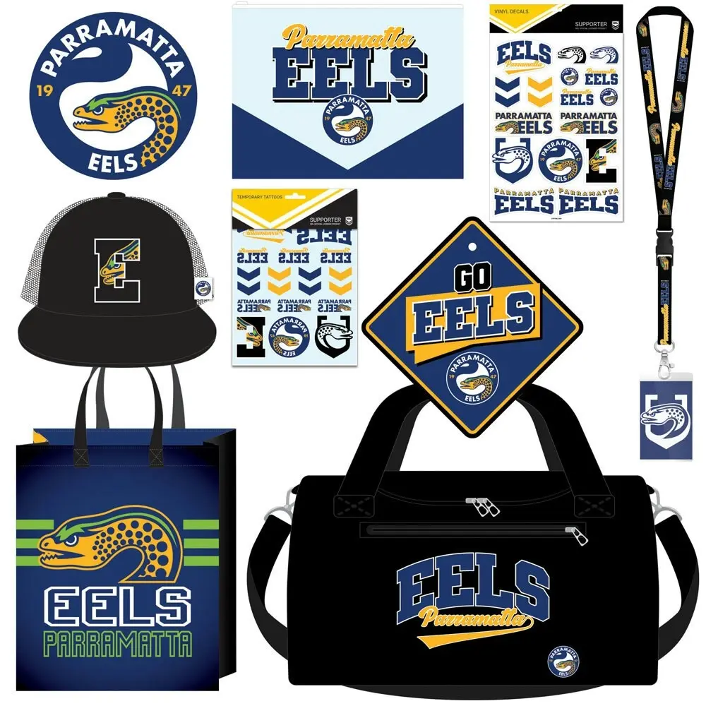 NRL Parramatta Eels Fan Variety/Assorted Merchandise Rugby Sports Showbag