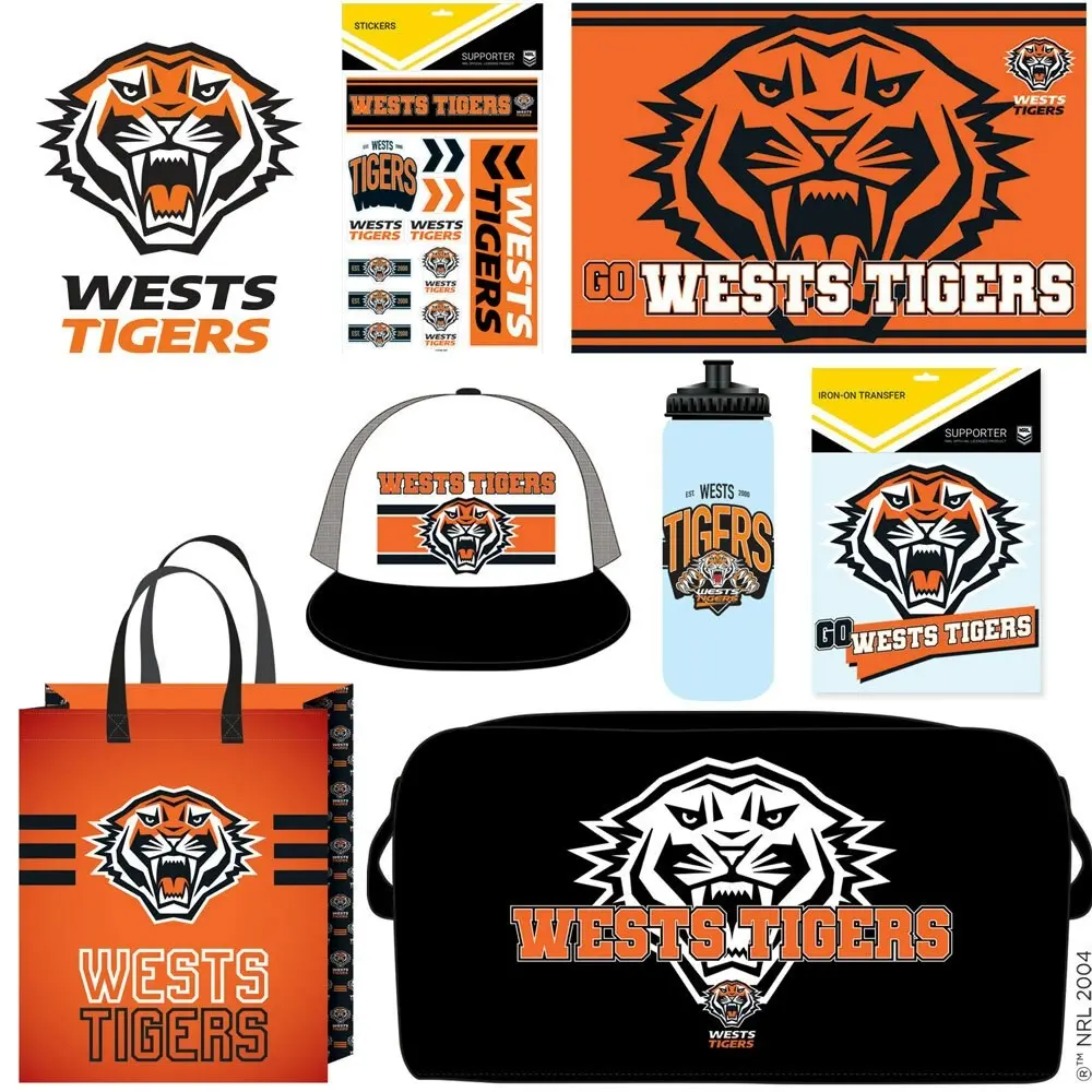 NRL Wests Tigers Rugby Variety/Assorted Merchandise Fan Sports Showbag