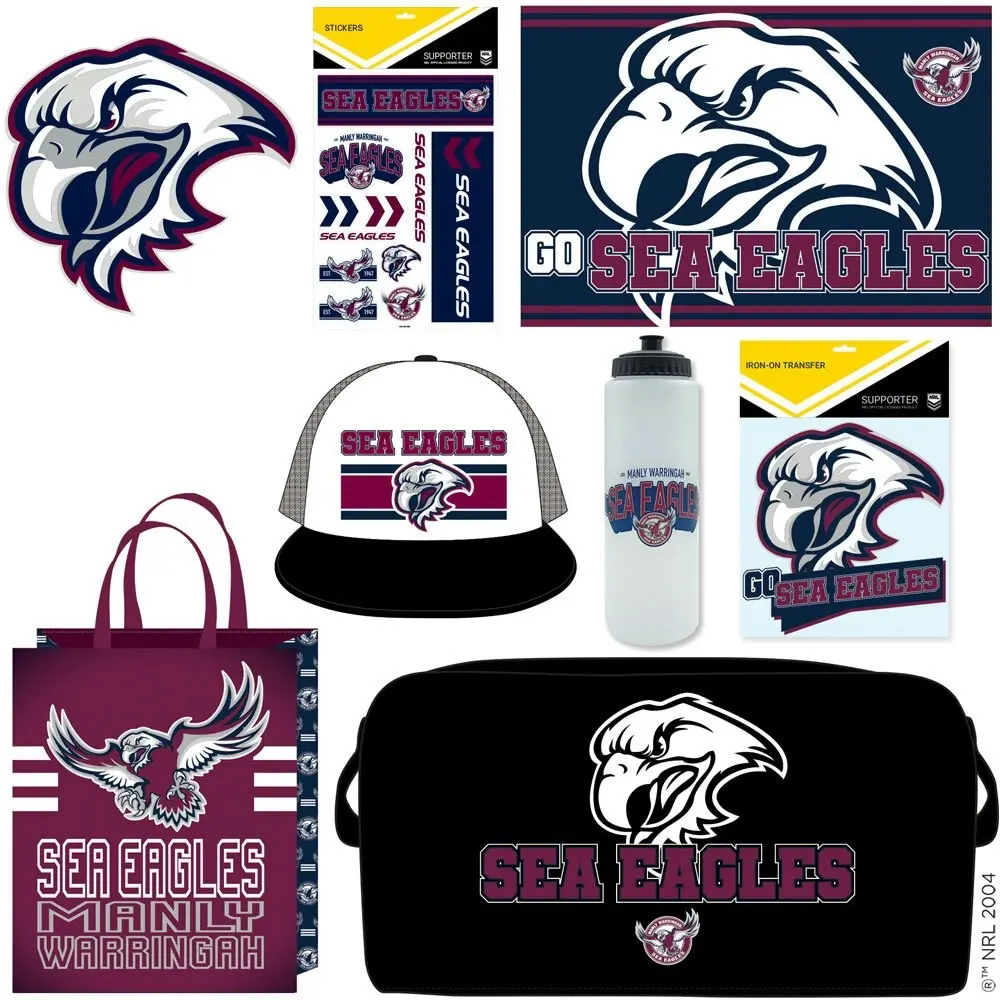 NRL Manly Sea Eagles Rugby Variety/Assorted Merchandise Sports Showbag