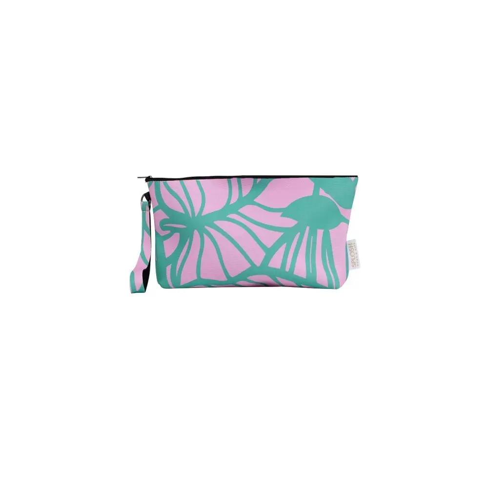 3x Splosh Beach Bliss Palms Neoprene Travel Wristlet Pouch Storage 31.5x20cm